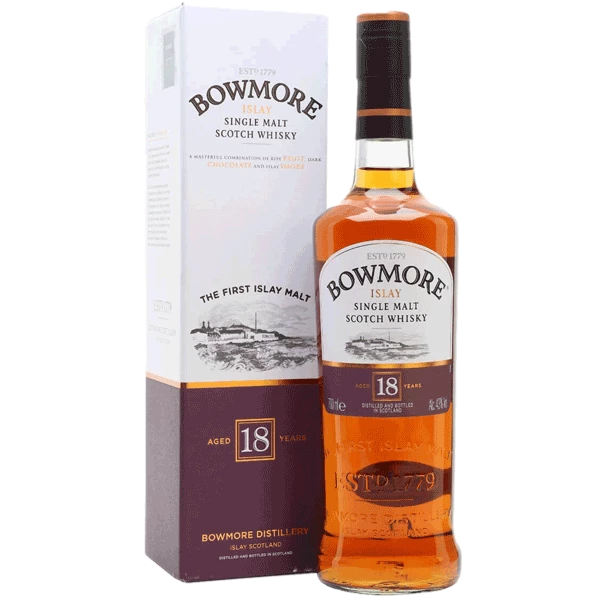 Bowmore 18yo Islay Single Malt Scotch Whiskey 1 Bowmore 18yo Islay Single Malt Scotch Whiskey